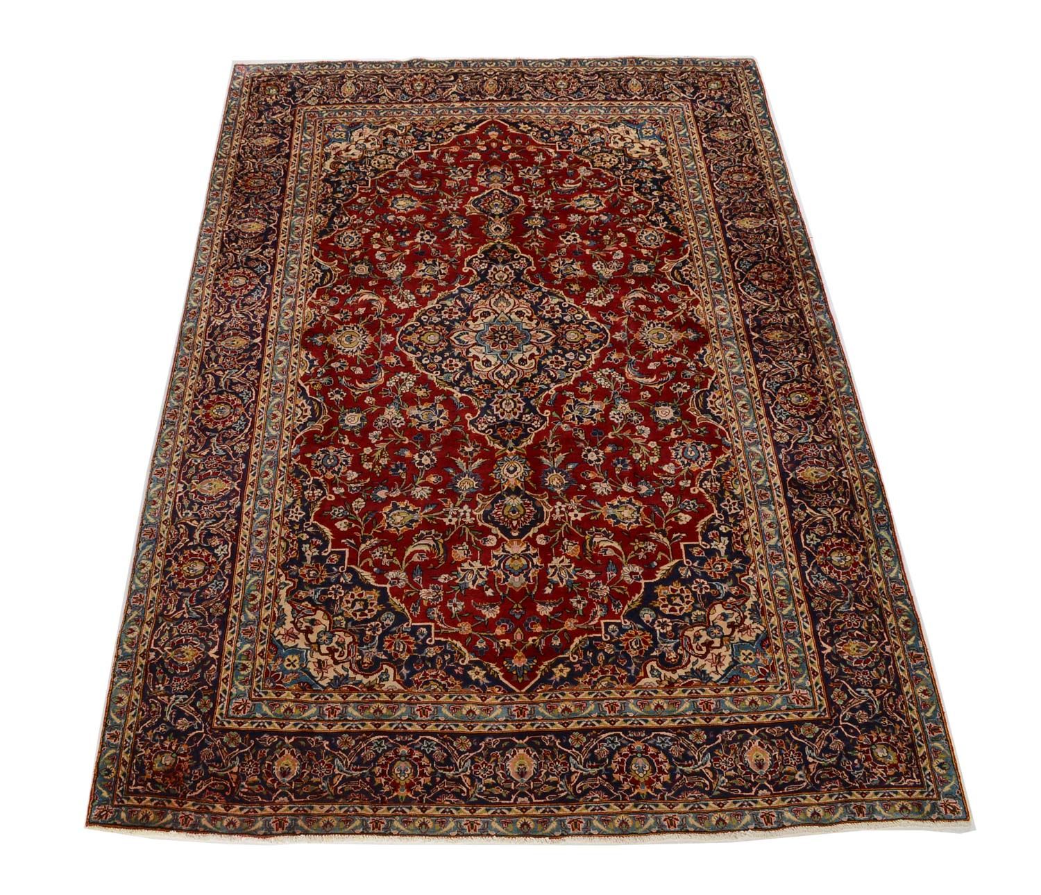 Tapis persan - Keshan - 349 x 239 cm - rouge