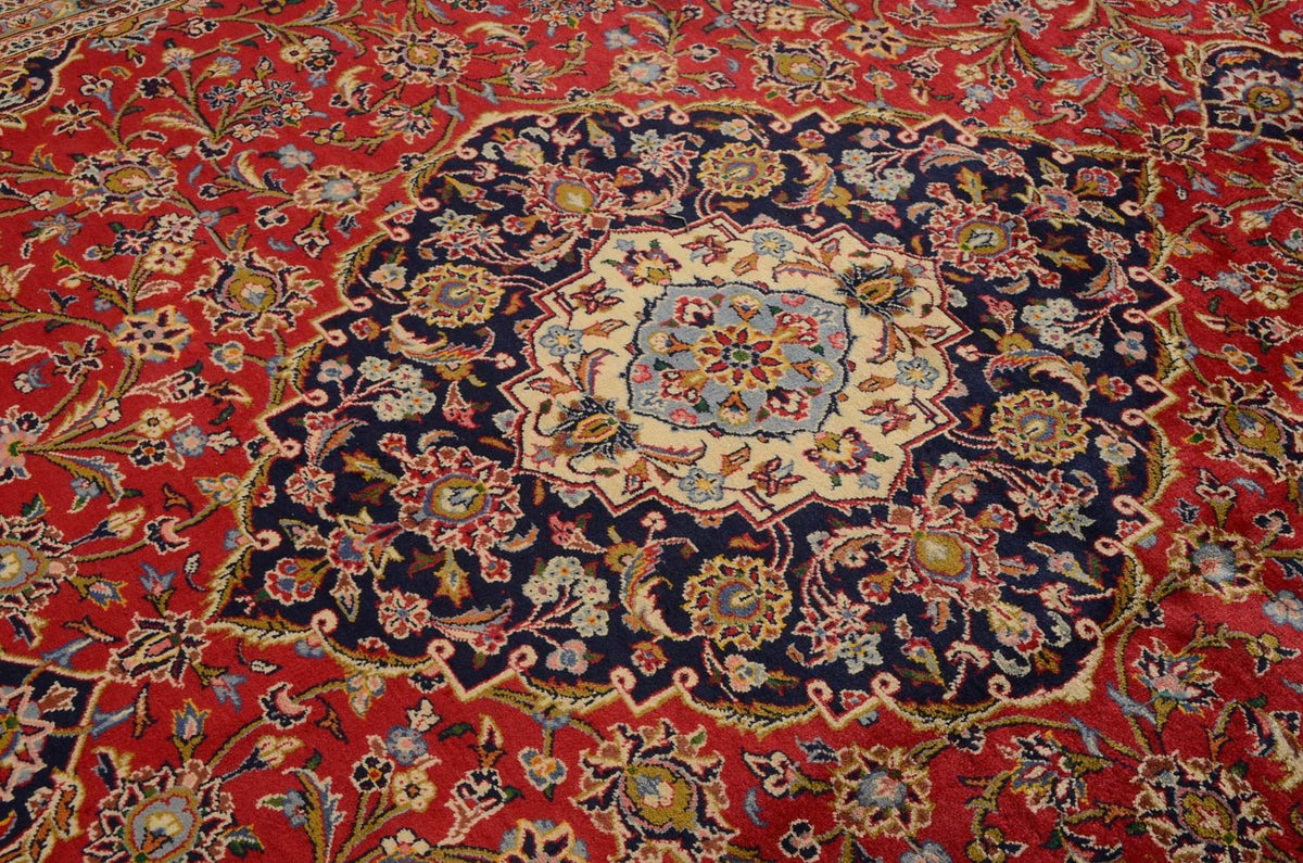 Tapis persan - Keshan - 345 x 254 cm - rouge