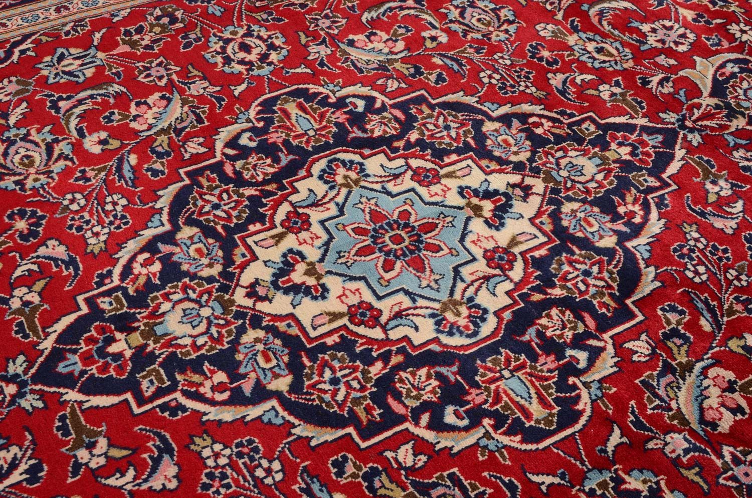 Tapis persan - Keshan - 351 x 239 cm - rouge