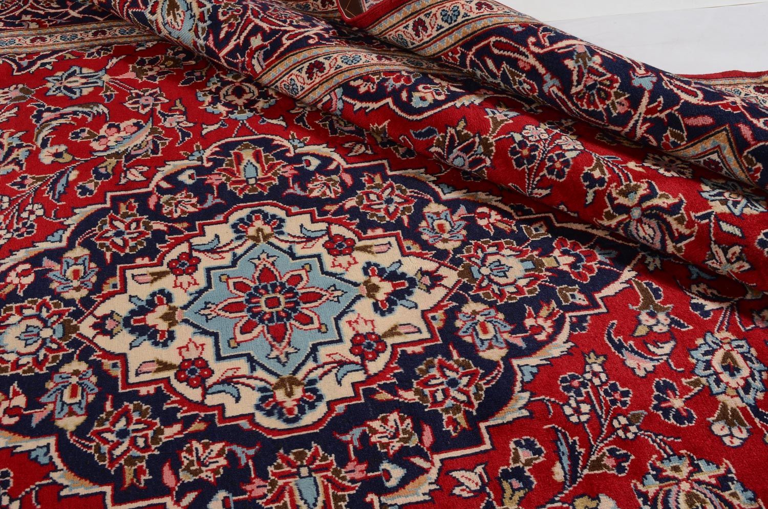 Tapis persan - Keshan - 351 x 239 cm - rouge