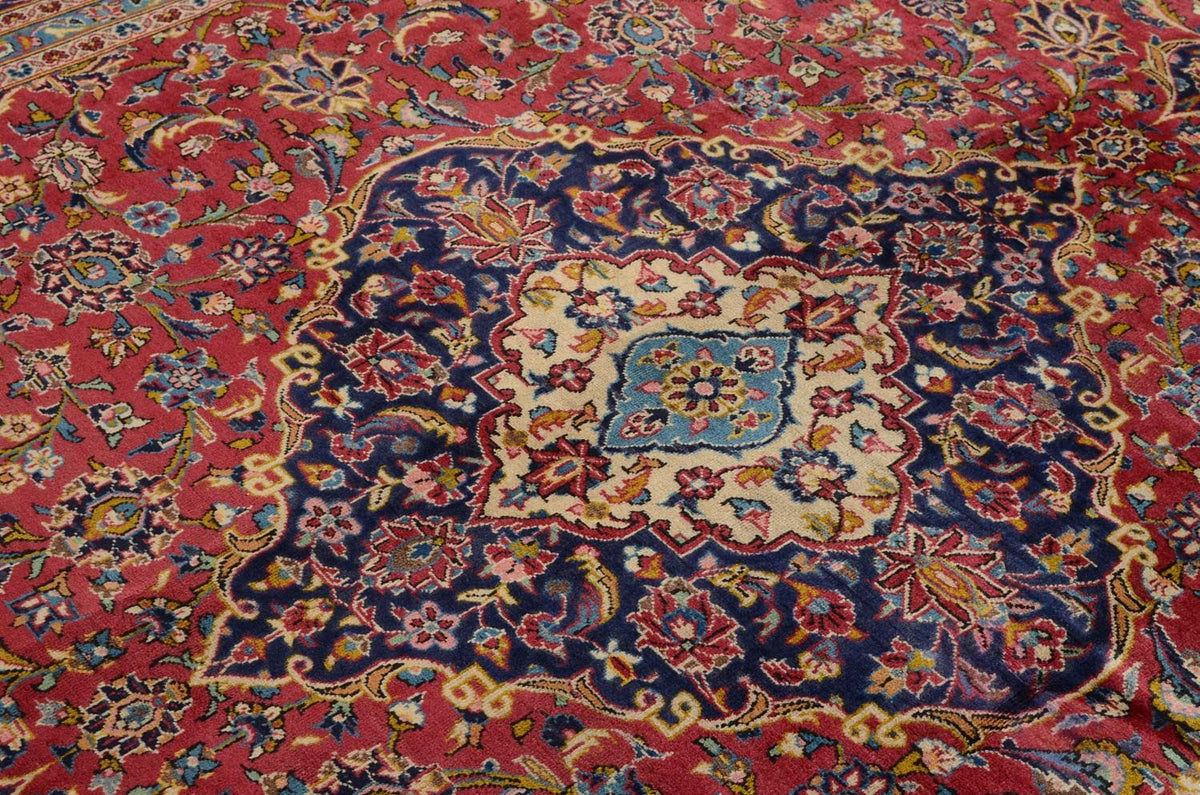 Tapis persan - Keshan - 344 x 243 cm - rouge