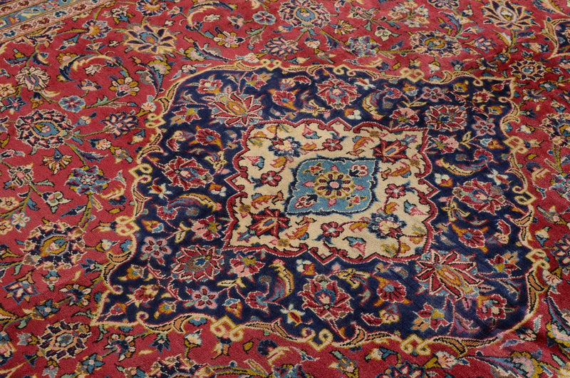 Tapis persan - Keshan - 344 x 243 cm - rouge