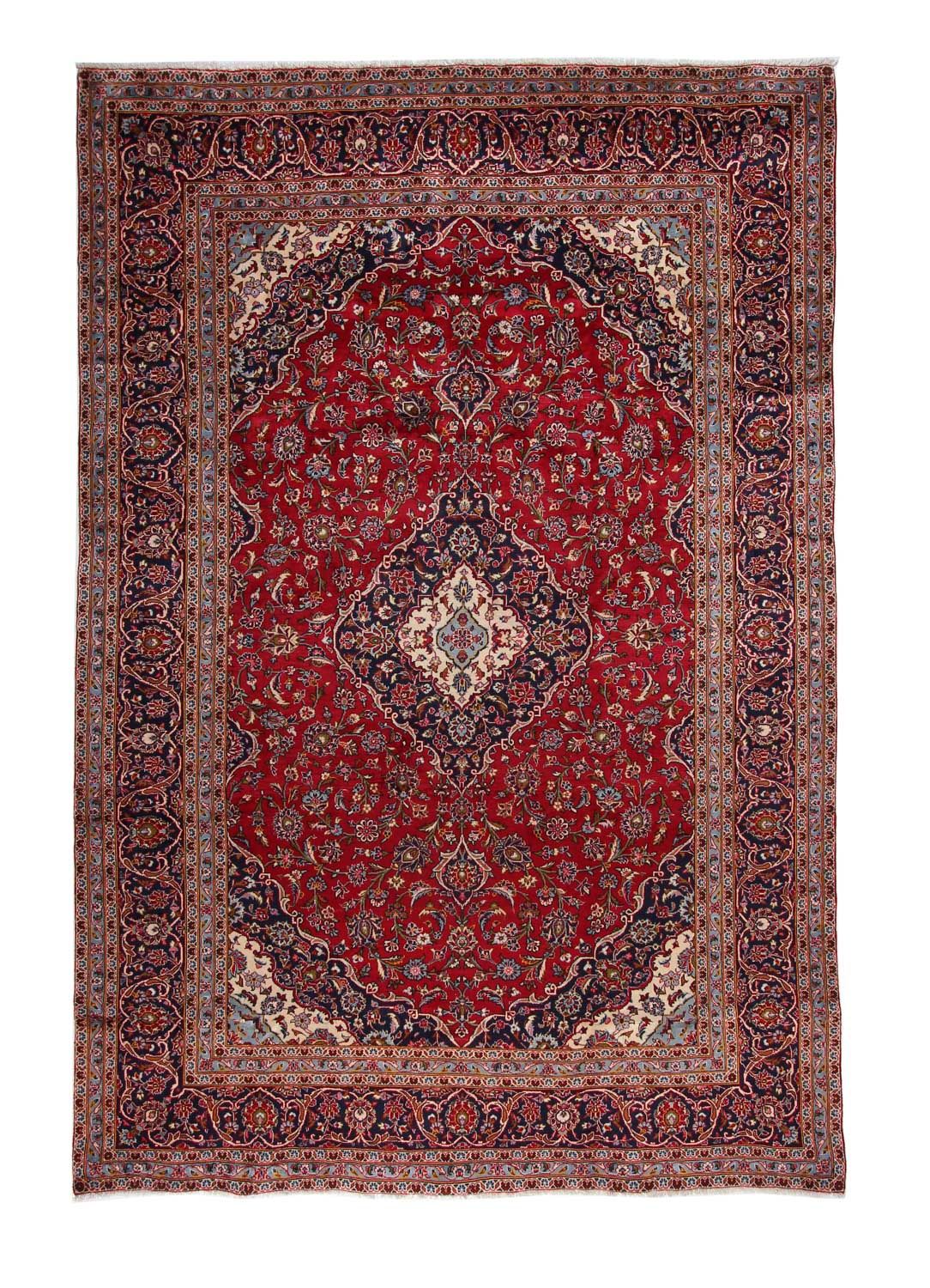 Tapis persan - Keshan - 363 x 247 cm - rouge