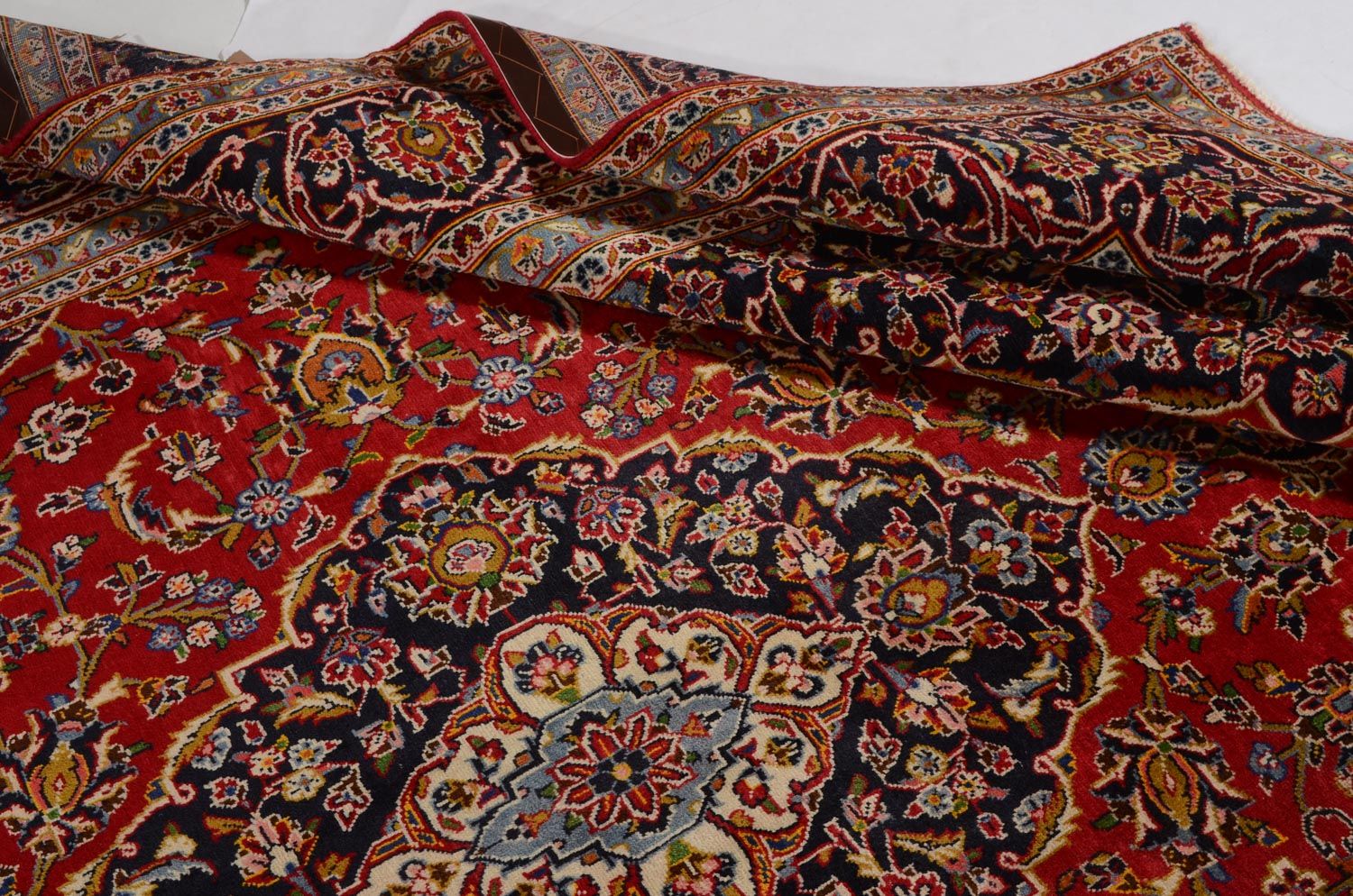 Tapis persan - Keshan - 342 x 246 cm - rouge