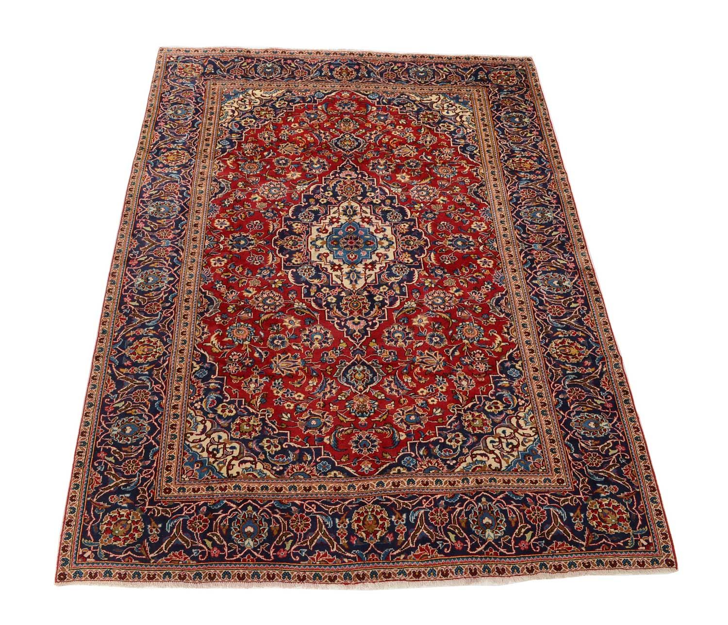 Tapis persan - Keshan - 328 x 237 cm - rouge