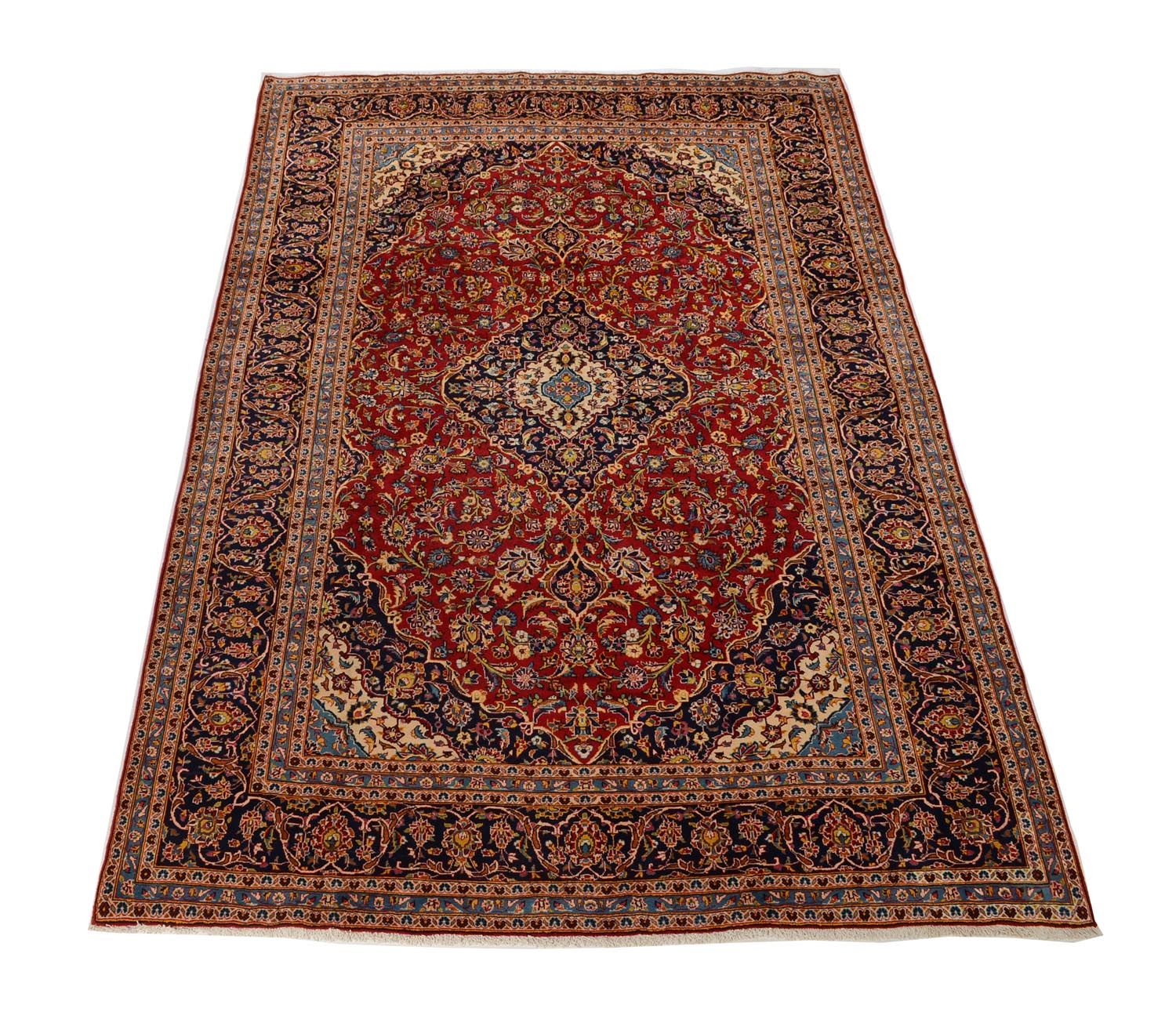 Tapis persan - Keshan - 358 x 246 cm - rouge