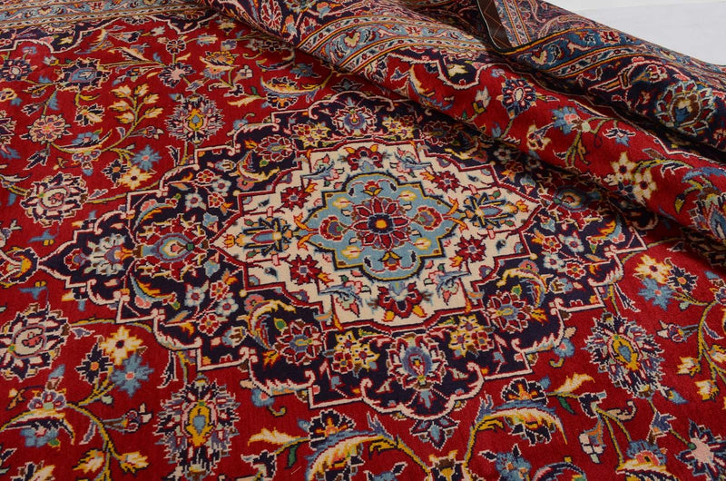 Tapis persan - Keshan - 332 x 231 cm - rouge