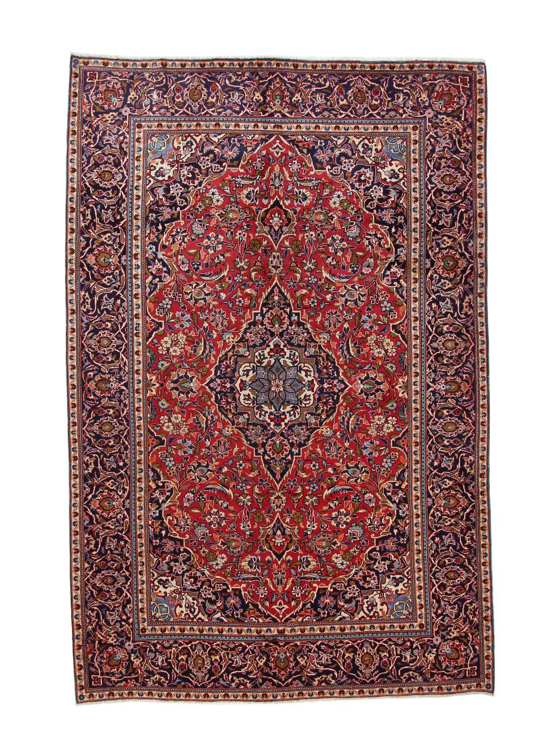 Tapis persan - Keshan - 295 x 192 cm - rouge