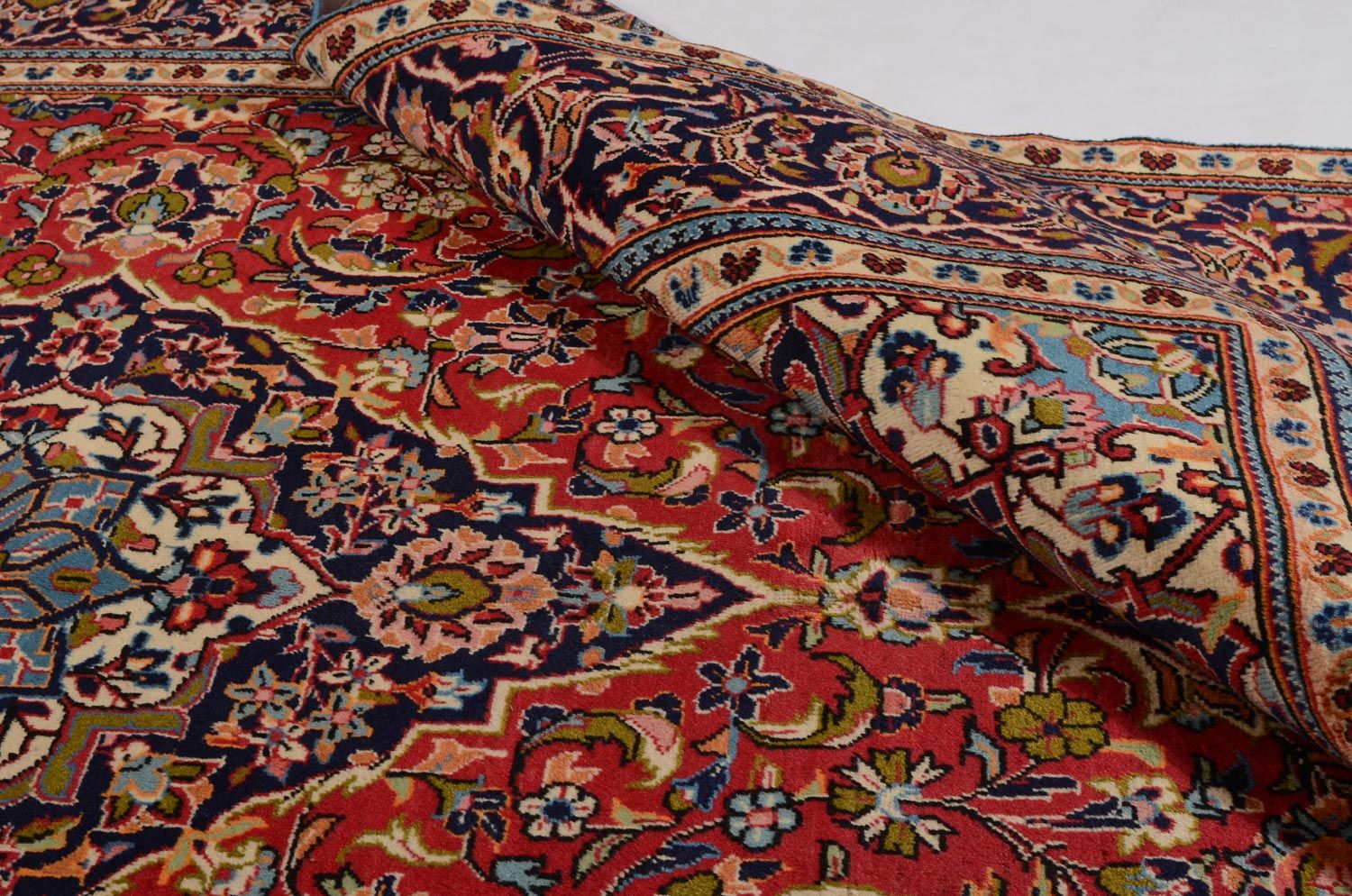 Tapis persan - Keshan - 295 x 192 cm - rouge