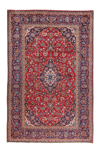 Tapis persan - Keshan - 305 x 198 cm - rouge