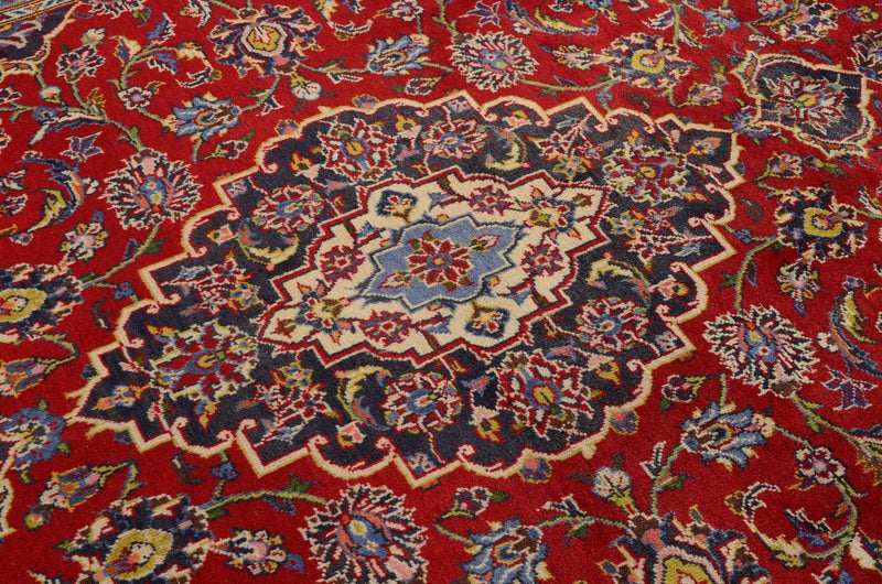 Tapis persan - Keshan - 305 x 202 cm - rouge