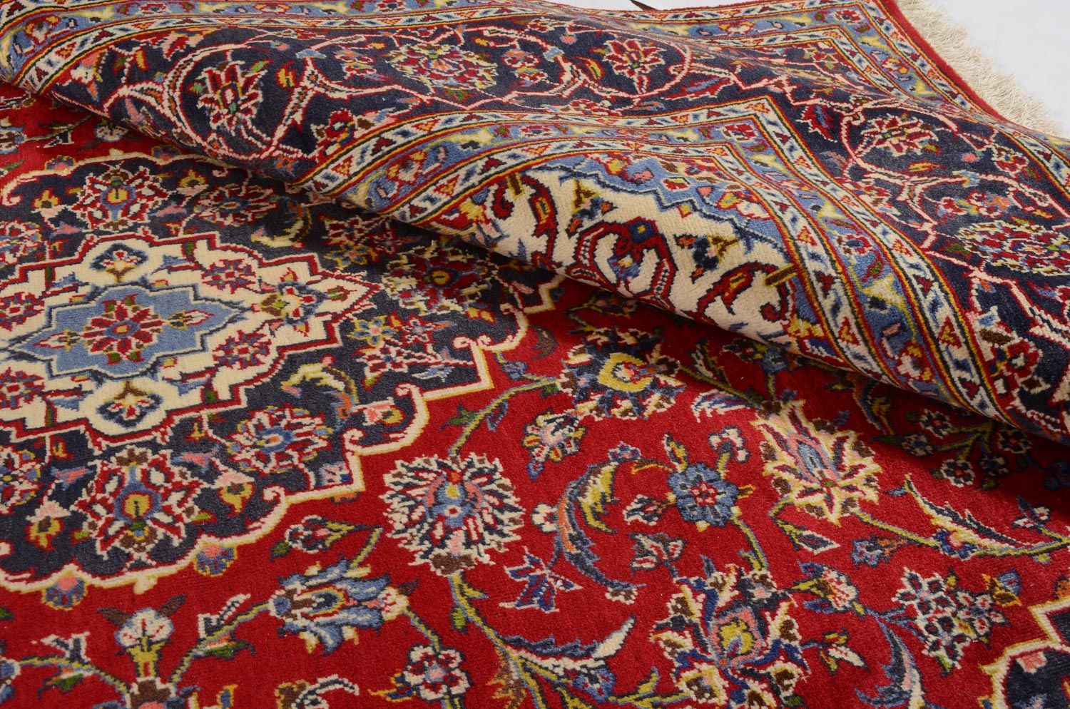 Tapis persan - Keshan - 305 x 202 cm - rouge