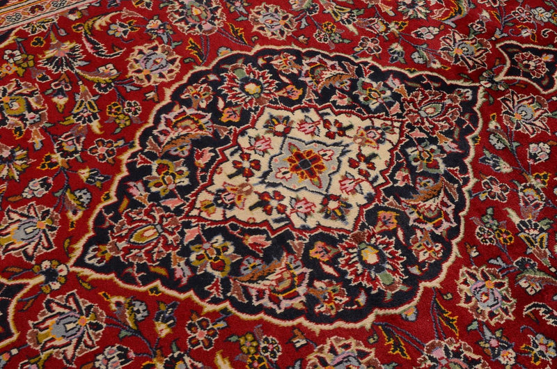 Tapis persan - Keshan - 299 x 194 cm - rouge