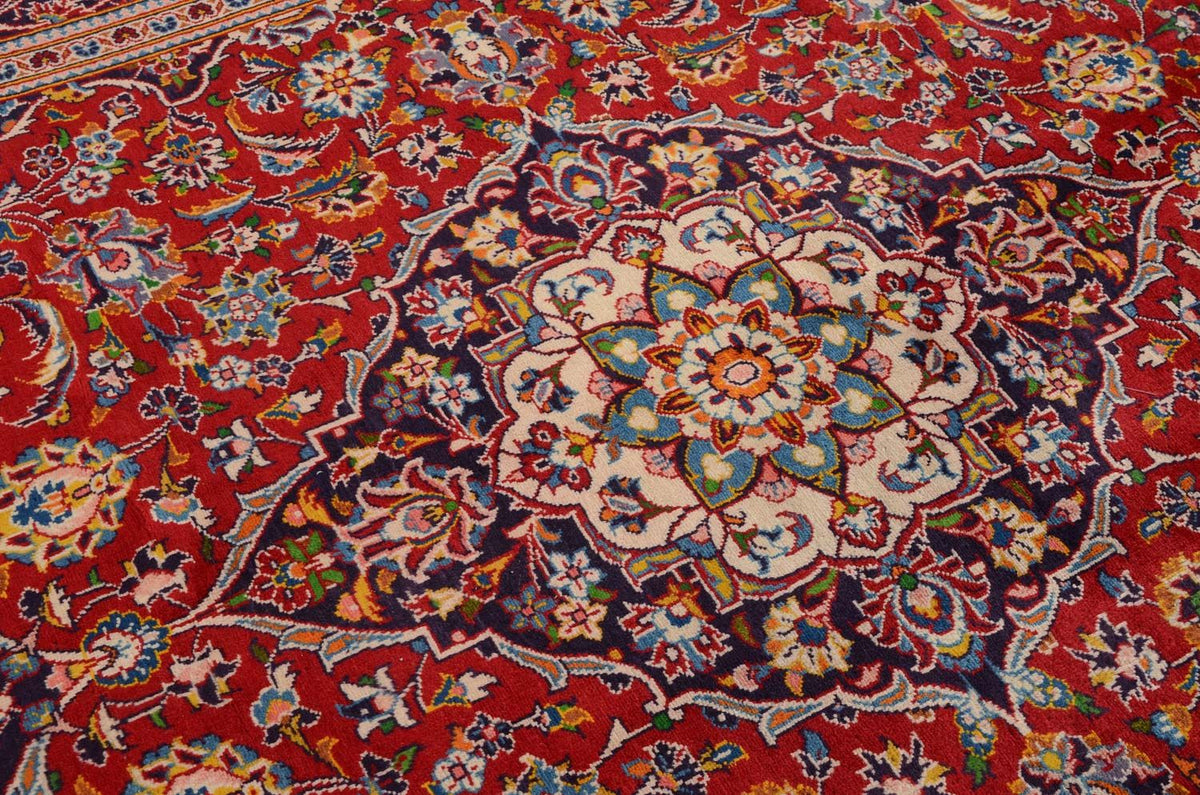 Tapis persan - Keshan - 290 x 195 cm - rouge