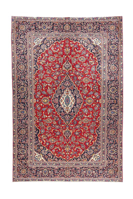 Tapis persan - Keshan - 286 x 194 cm - rouge