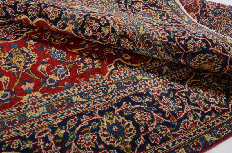 Tapis persan - Keshan - 286 x 194 cm - rouge