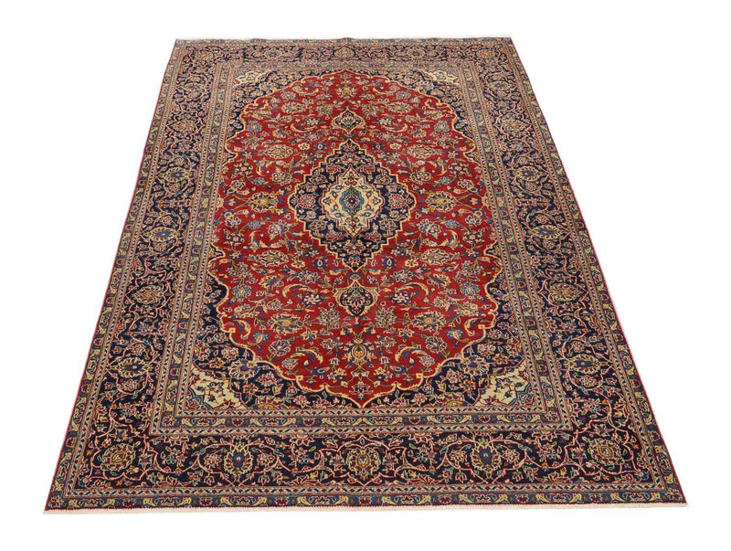 Tapis persan - Keshan - 286 x 194 cm - rouge