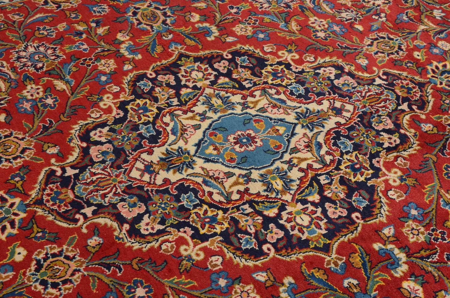 Tapis persan - Keshan - 359 x 252 cm - rouge