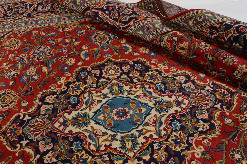 Tapis persan - Keshan - 359 x 252 cm - rouge