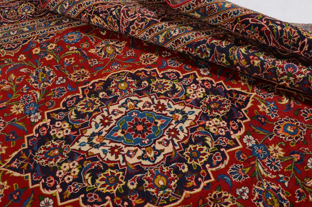 Tapis persan - Keshan - 368 x 247 cm - rouge