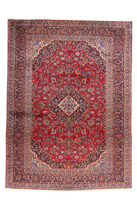 Tapis persan - Keshan - 400 x 291 cm - rouge