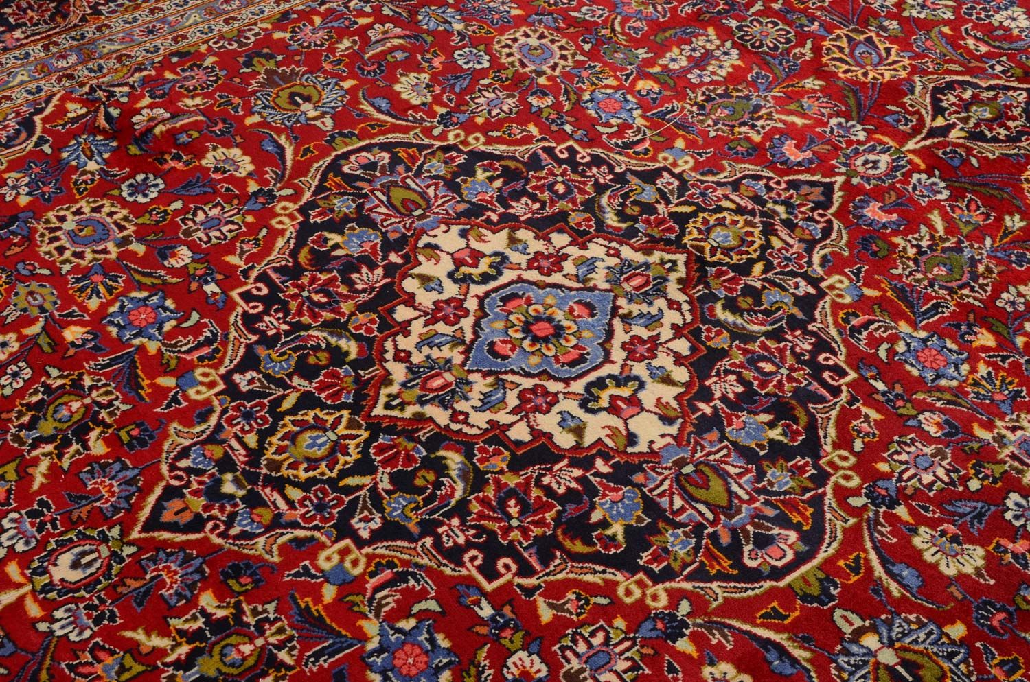 Tapis persan - Keshan - 400 x 291 cm - rouge
