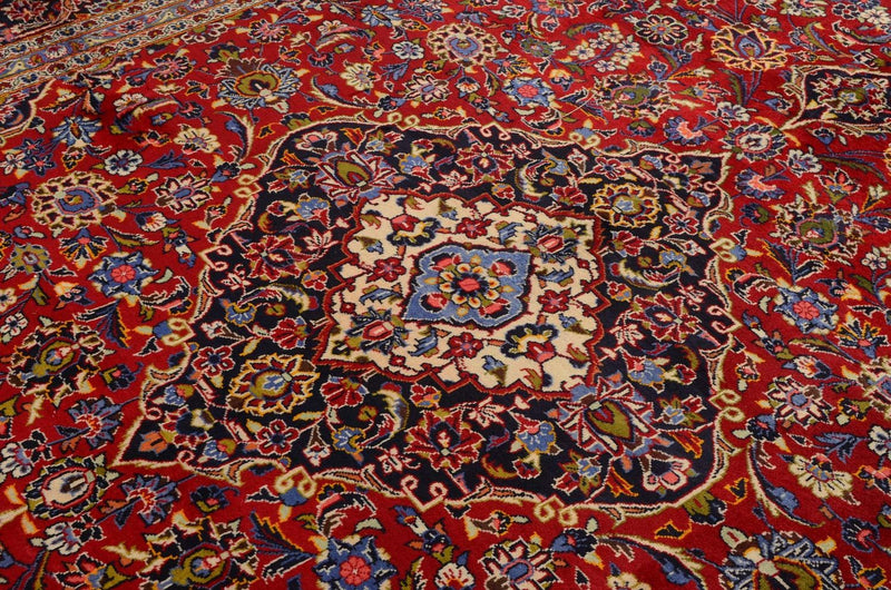 Tapis persan - Keshan - 400 x 291 cm - rouge