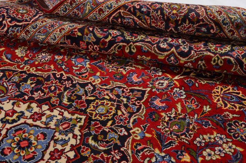 Tapis persan - Keshan - 400 x 291 cm - rouge