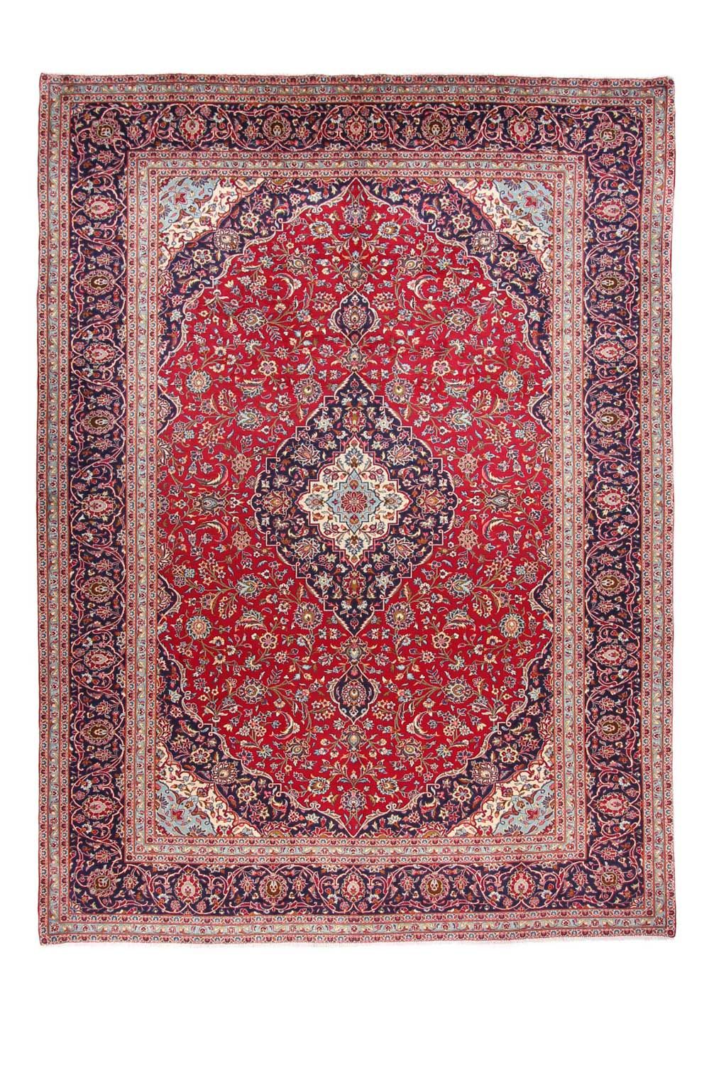 Tapis persan - Keshan - 398 x 293 cm - rouge
