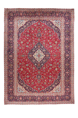 Tapis persan - Keshan - 398 x 293 cm - rouge