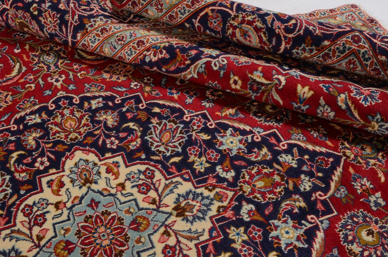 Tapis persan - Keshan - 398 x 293 cm - rouge