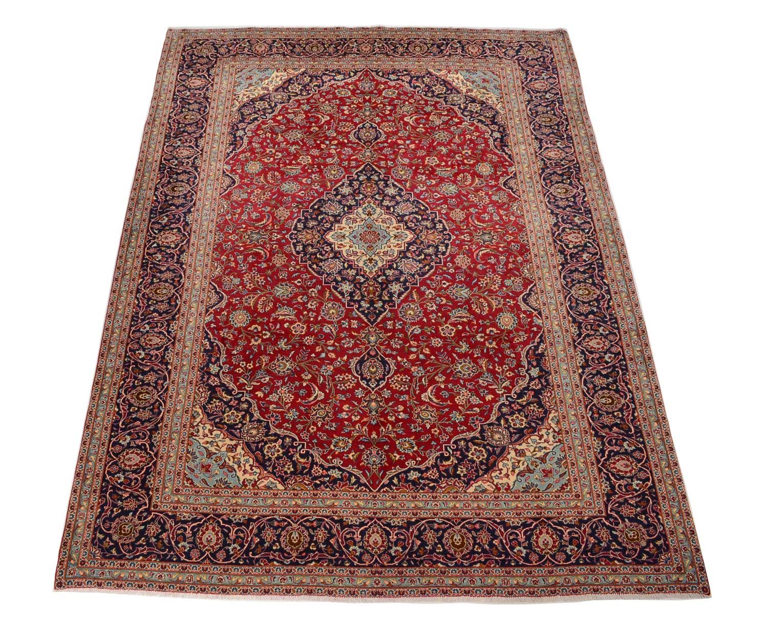 Tapis persan - Keshan - 398 x 293 cm - rouge