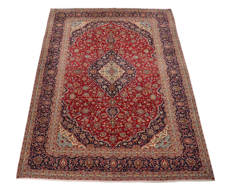 Tapis persan - Keshan - 398 x 293 cm - rouge