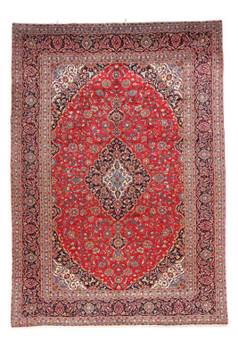 Tapis persan - Keshan - 414 x 292 cm - rouge