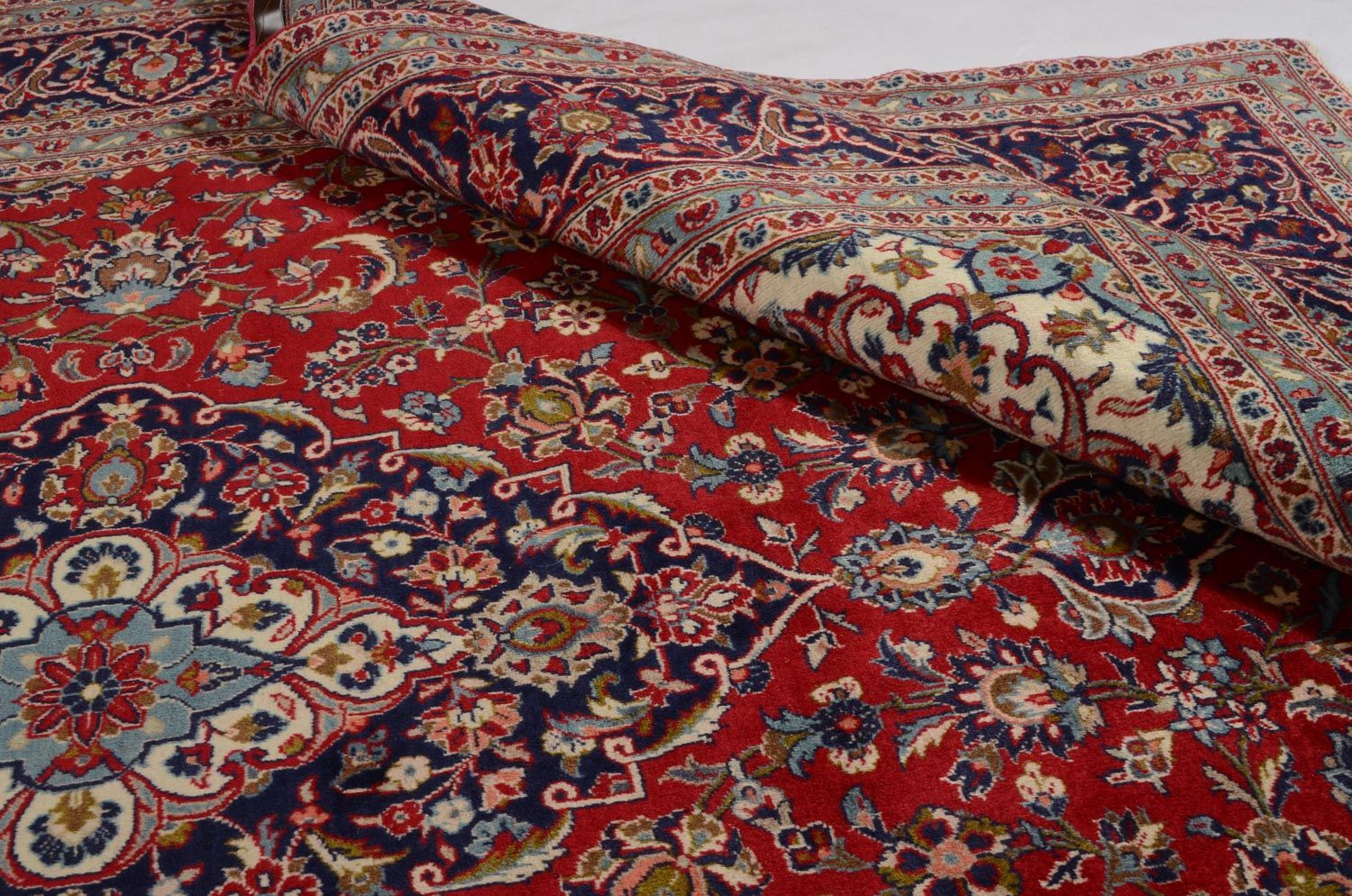 Tapis persan - Keshan - 353 x 242 cm - rouge