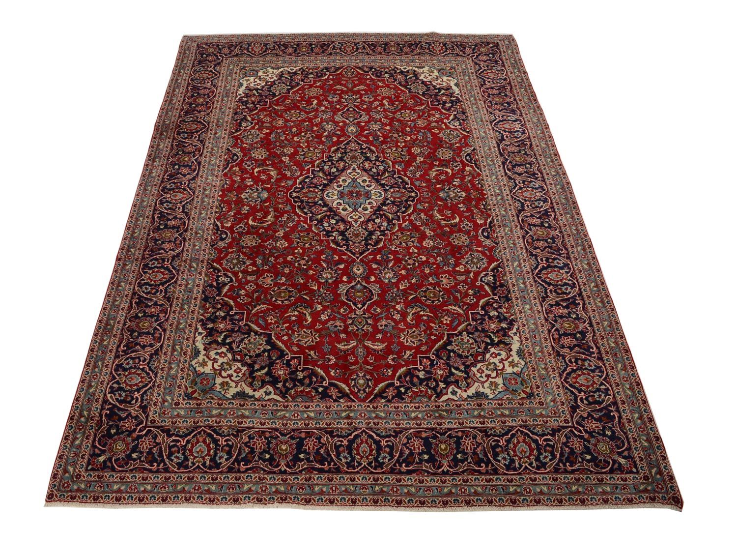 Tapis persan - Keshan - 353 x 242 cm - rouge
