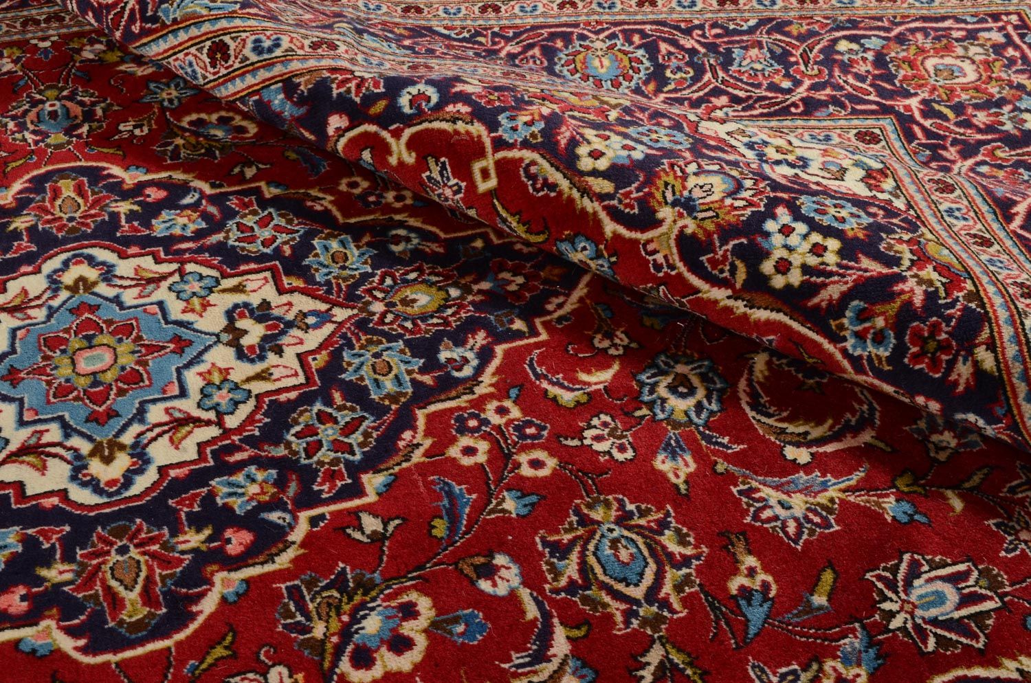 Tapis persan - Keshan - 303 x 202 cm - rouge