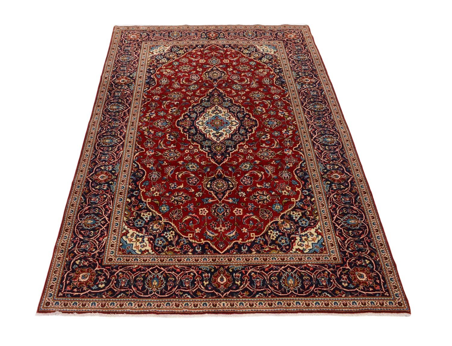 Tapis persan - Keshan - 303 x 202 cm - rouge