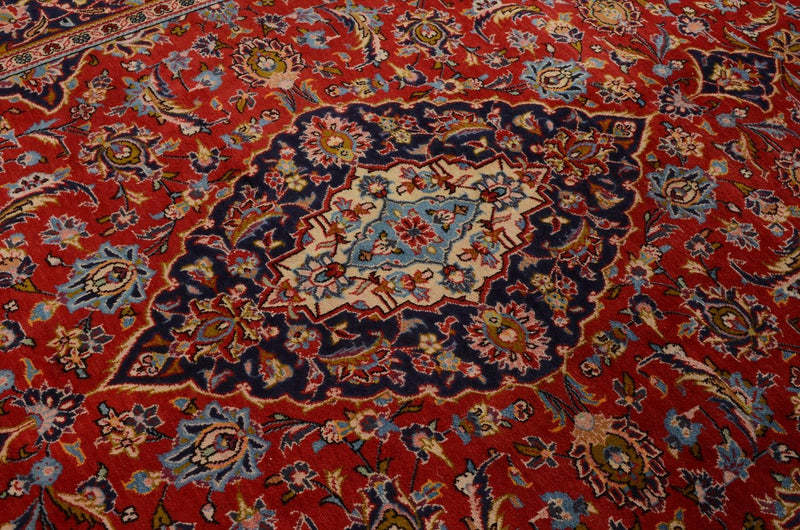Tapis persan - Keshan - 302 x 207 cm - rouge