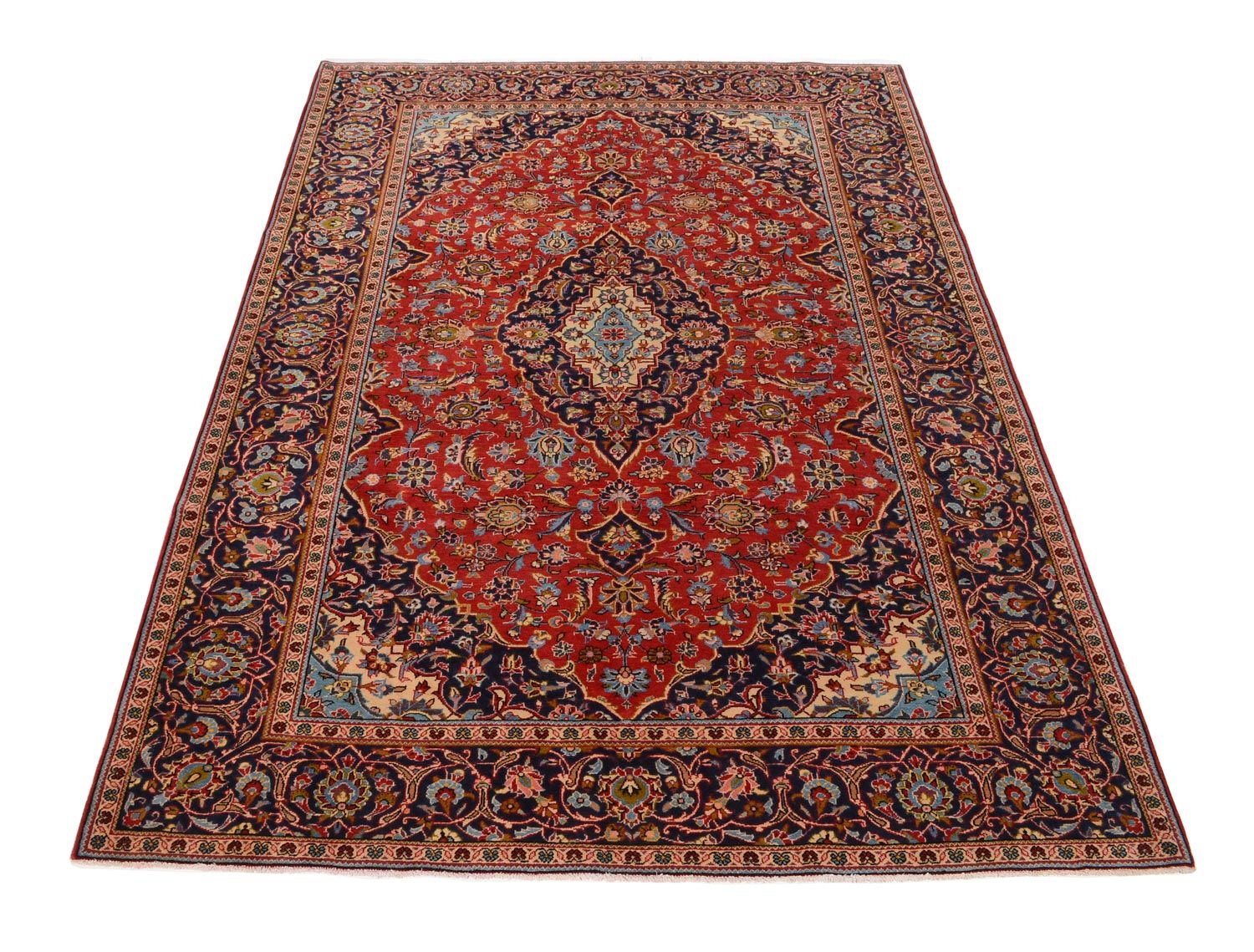Tapis persan - Keshan - 302 x 207 cm - rouge
