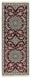 Tapis de couloir Tapis persan - Nain - Royal - 203 x 81 cm - rouge foncé