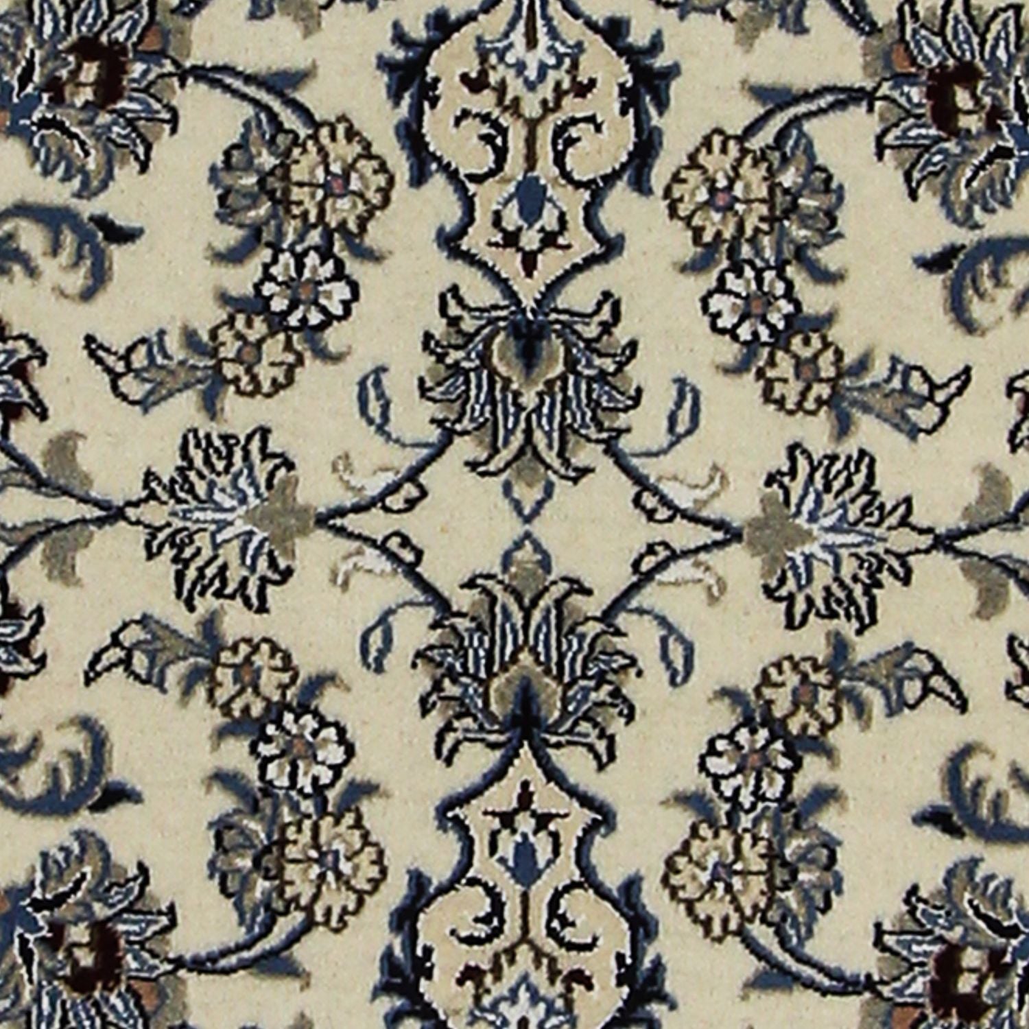 Tapis de couloir Tapis persan - Nain - Royal - 198 x 80 cm - beige