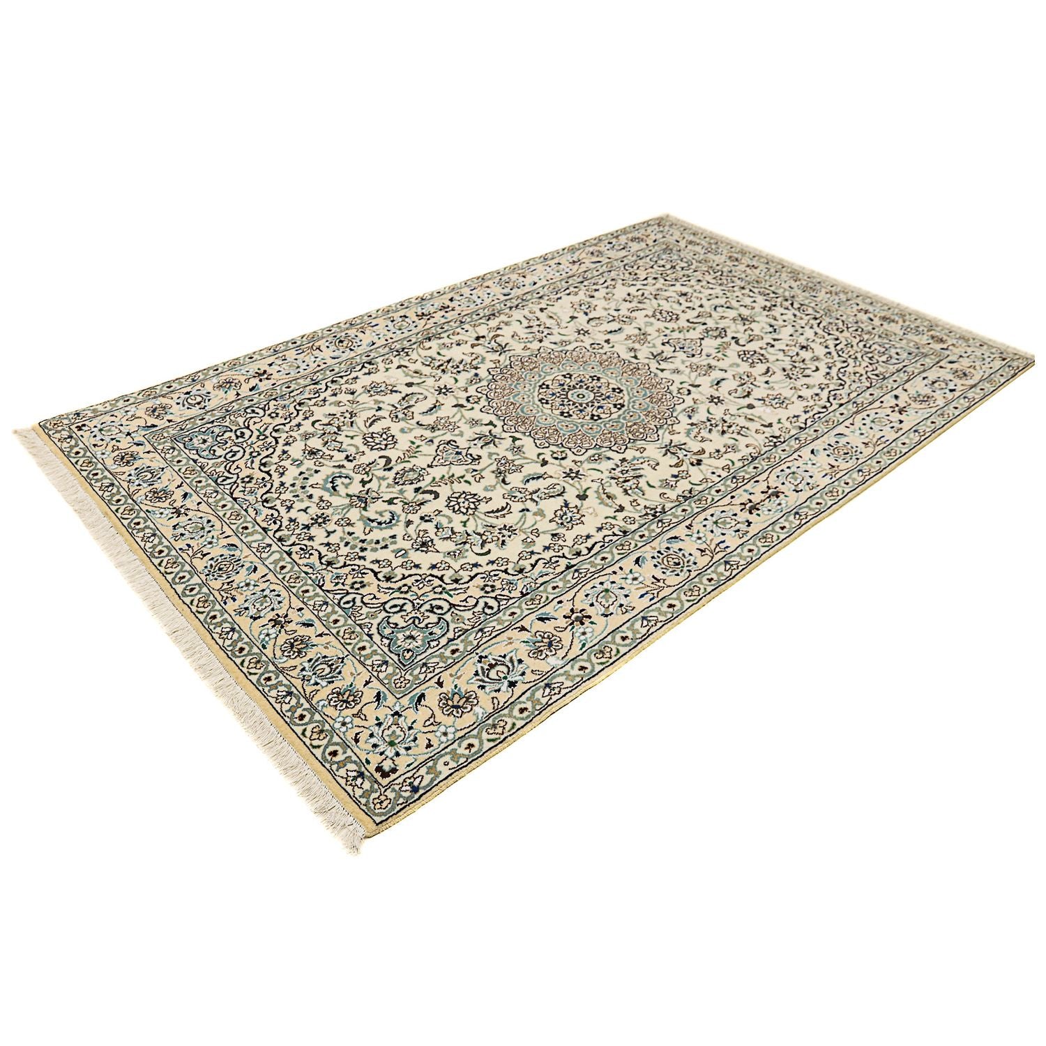 Tapis persan - Nain - Royal - 246 x 154 cm - beige