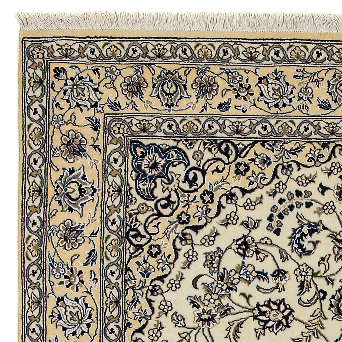 Tapis persan - Nain - Royal - 246 x 158 cm - beige