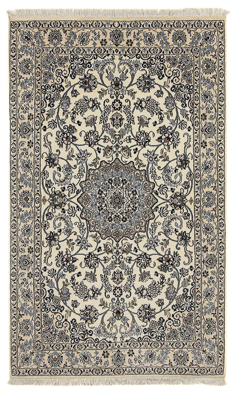 Tapis persan - Nain - Royal - 210 x 127 cm - beige