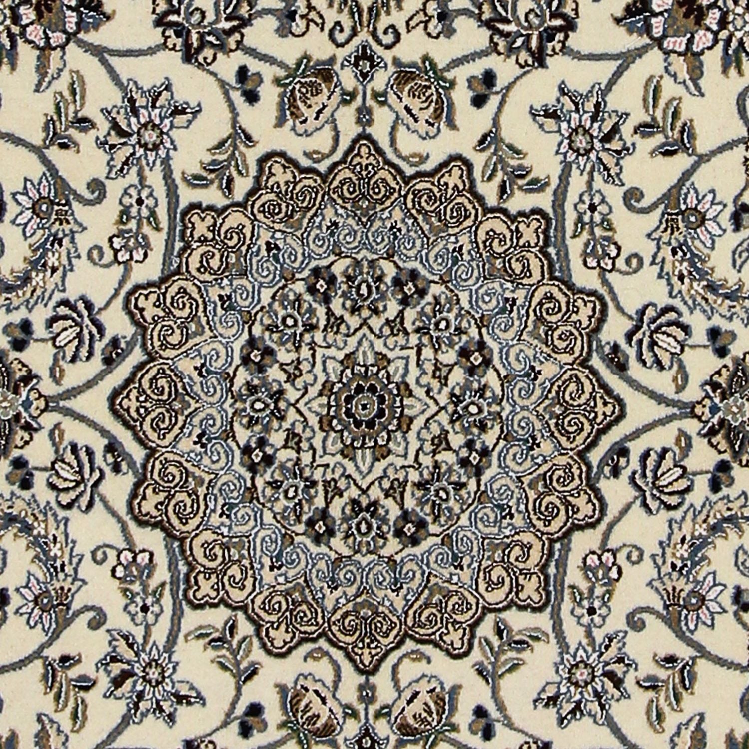 Tapis persan - Nain - Royal - 210 x 127 cm - beige
