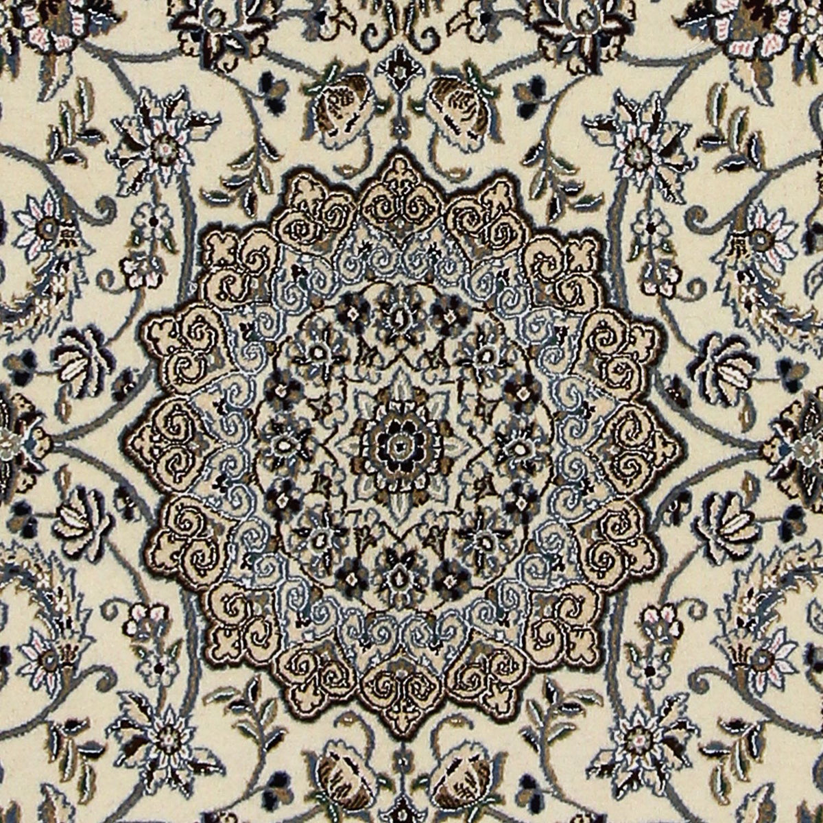 Tapis persan - Nain - Royal - 210 x 127 cm - beige