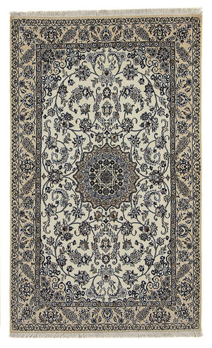 Tapis persan - Nain - Royal - 215 x 126 cm - beige