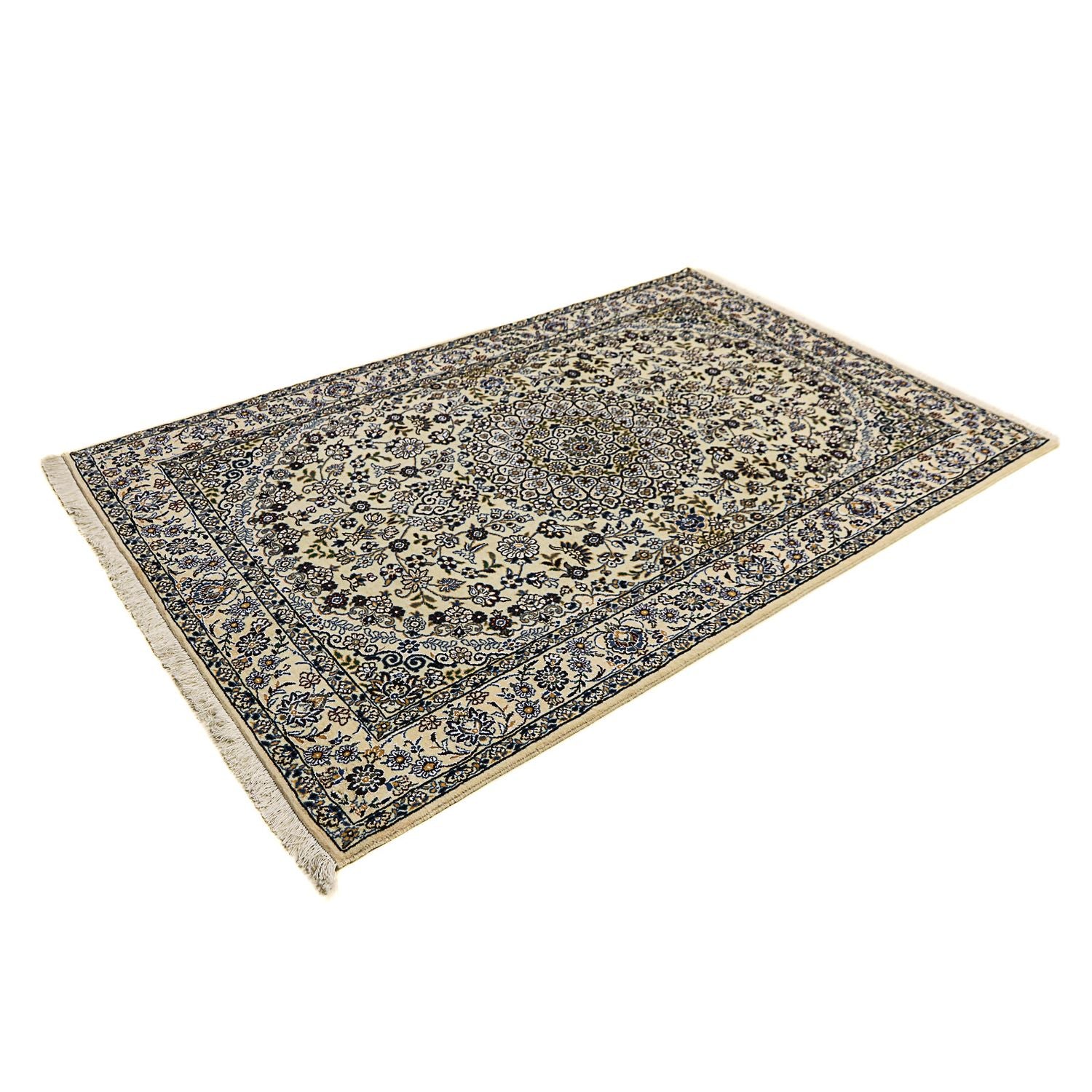 Tapis persan - Nain - Royal - 200 x 129 cm - beige