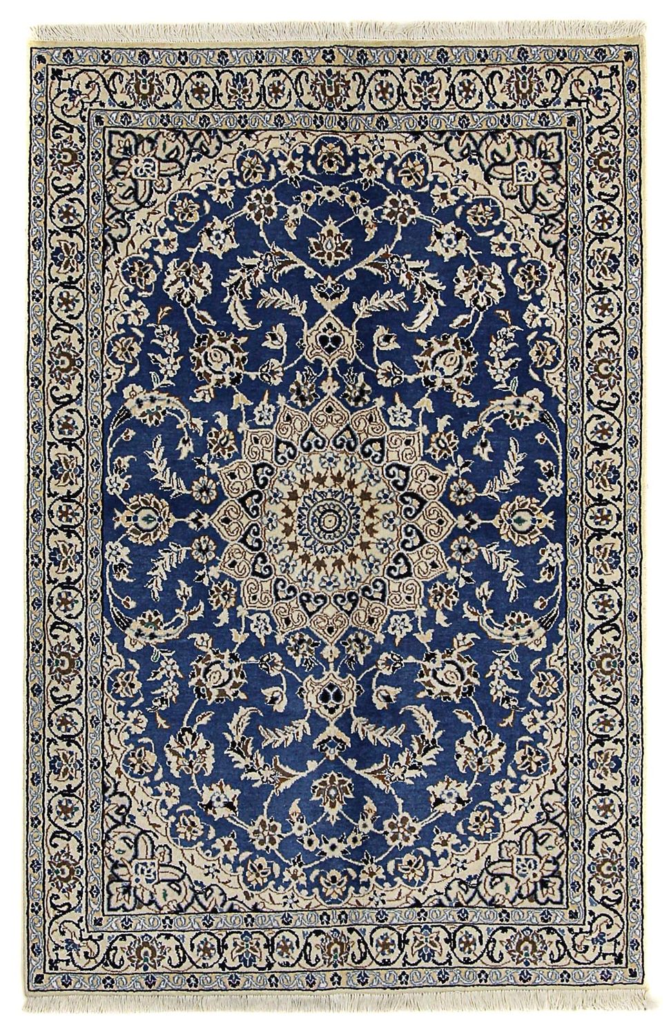 Tapis persan - Nain - Royal - 172 x 114 cm - bleu
